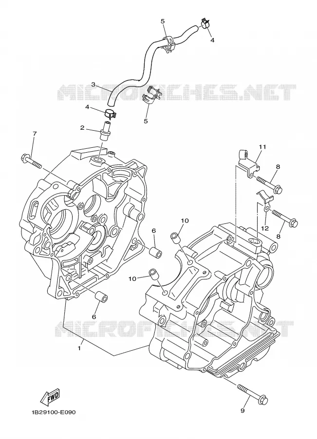 CRANKCASE Yamaha MOTO 125 2006 TTR  TTR125LV