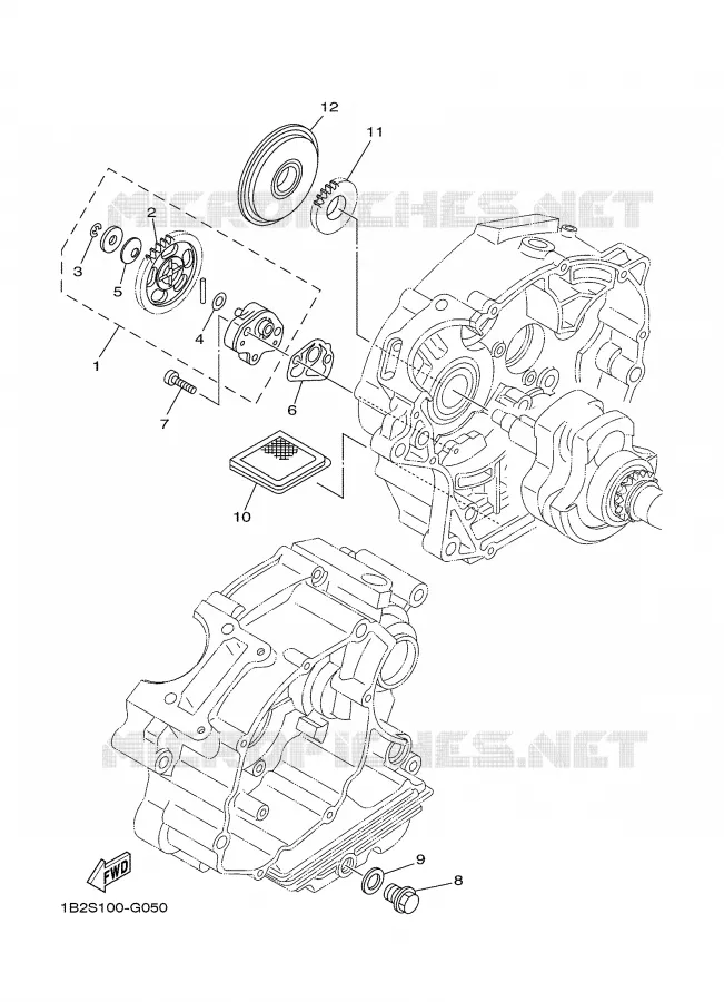 OIL PUMP Yamaha MOTO 125 2008 TTR  TTR125LX