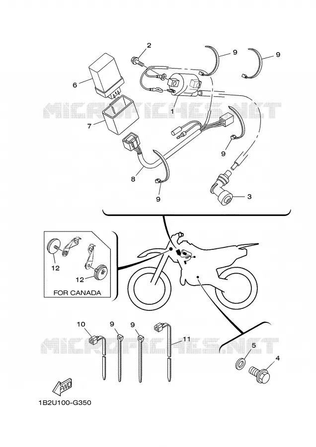 ELECTRICAL 1 Yamaha MOTO 125 2008 TTR  TTR125LX