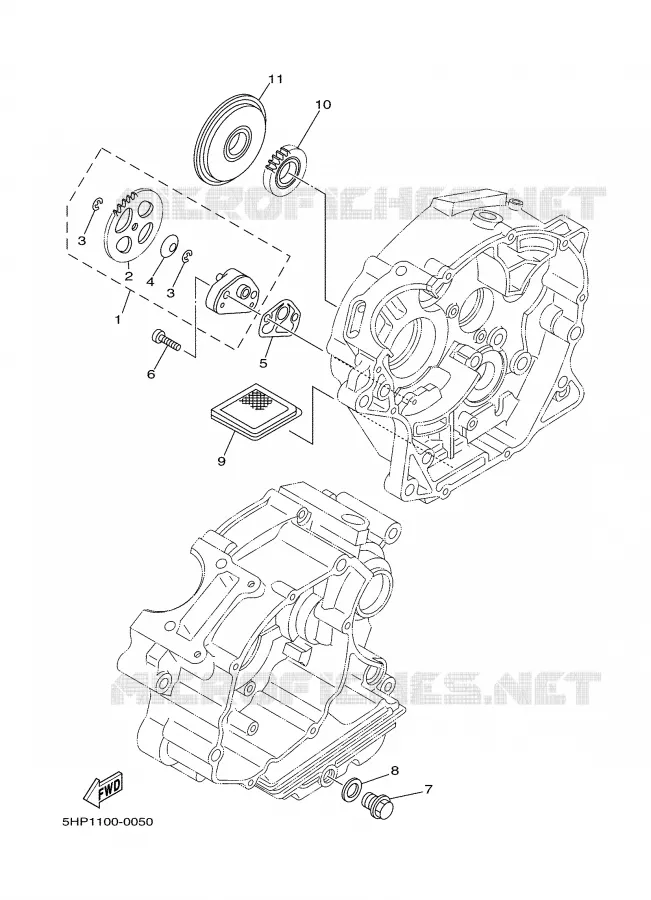 OIL PUMP Yamaha MOTO 125 2000 TTR  TTR125M
