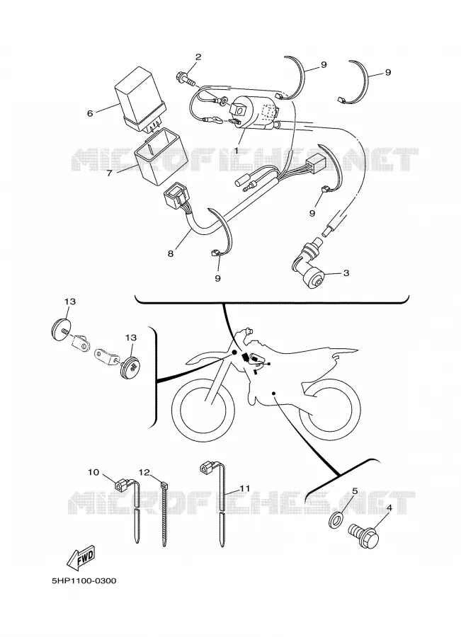 ELECTRICAL 1 Yamaha MOTO 125 2000 TTR  TTR125M