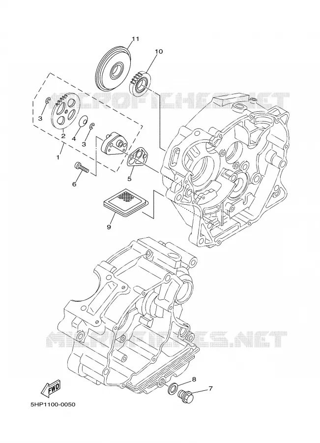 OIL PUMP Yamaha MOTO 125 2000 TTR  TTR125M