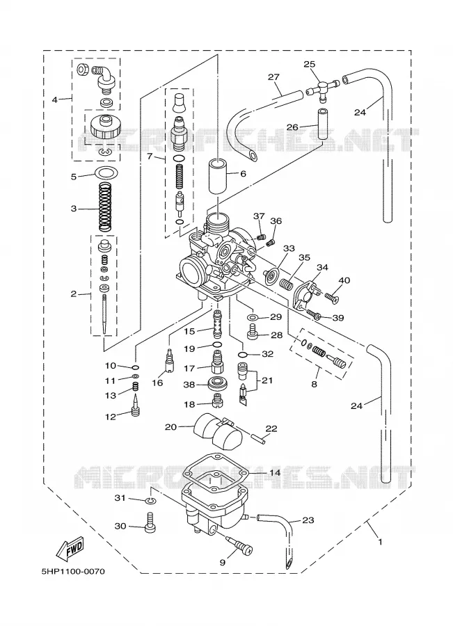 CARBURETOR Yamaha MOTO 125 2000 TTR  TTR125M