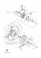 REAR WHEEL for Yamaha TTR 2001
