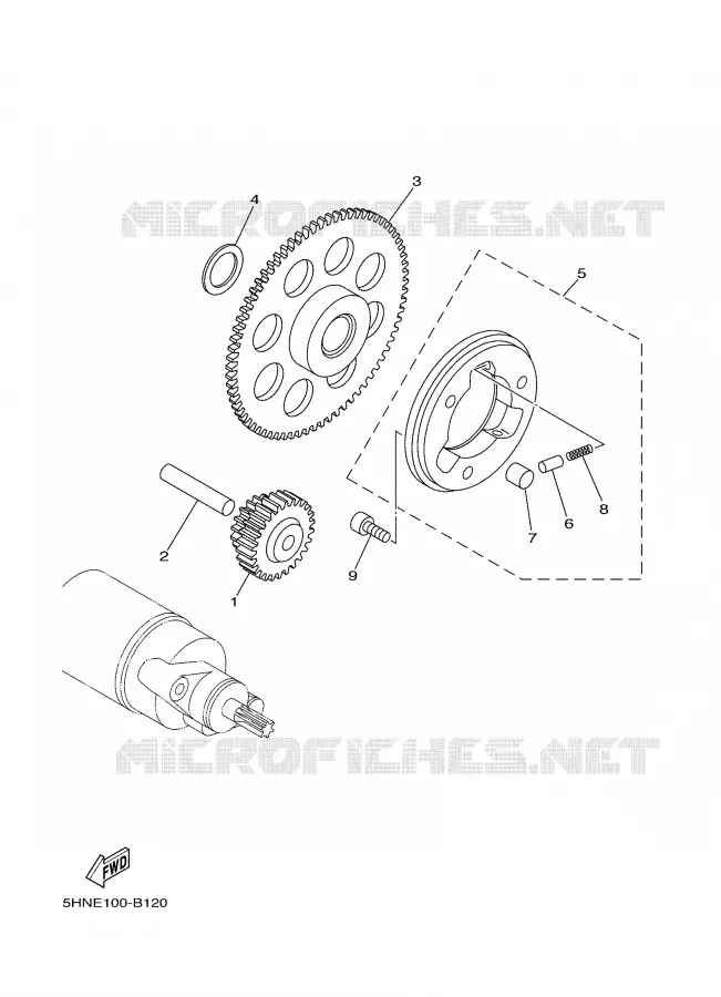 STARTER MOTOR Yamaha MOTO 50 2007 TTRE  TTR50E
