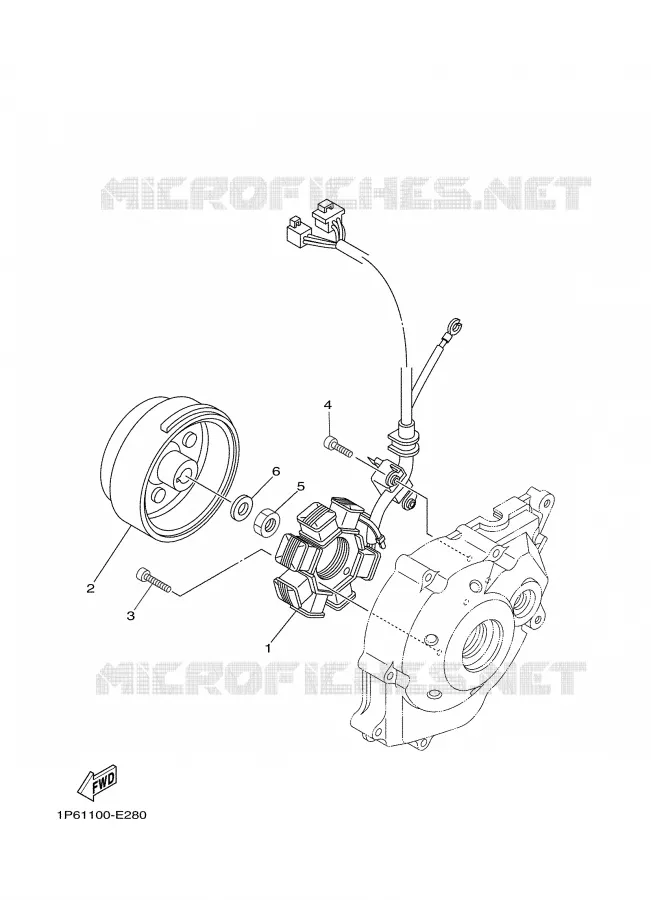 IGNITION Yamaha MOTO 50 2008 TTRE  TTR50E