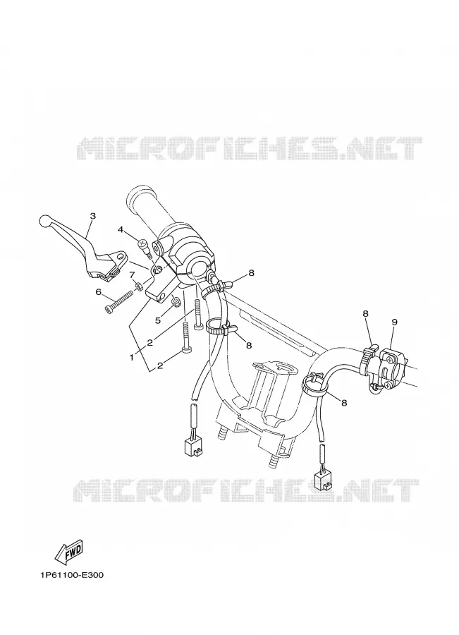 HANDLE SWITCH / LEVER Yamaha MOTO 50 2009 TTRE  TTR50E