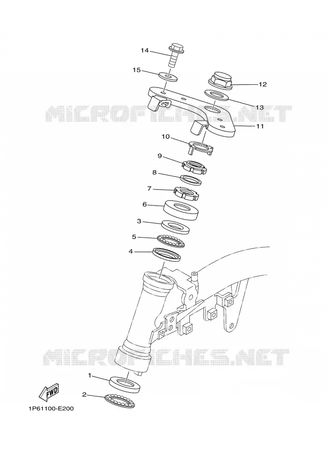 STEERING Yamaha MOTO 50 2007 TTRE  TTR50EW