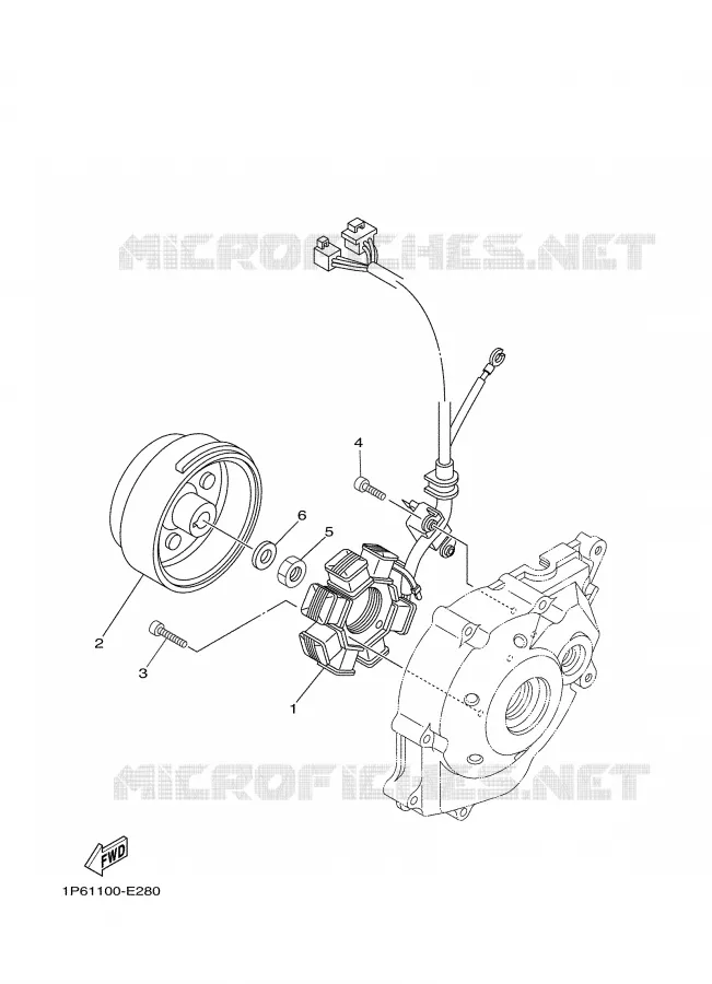 IGNITION Yamaha MOTO 50 2007 TTRE  TTR50EW
