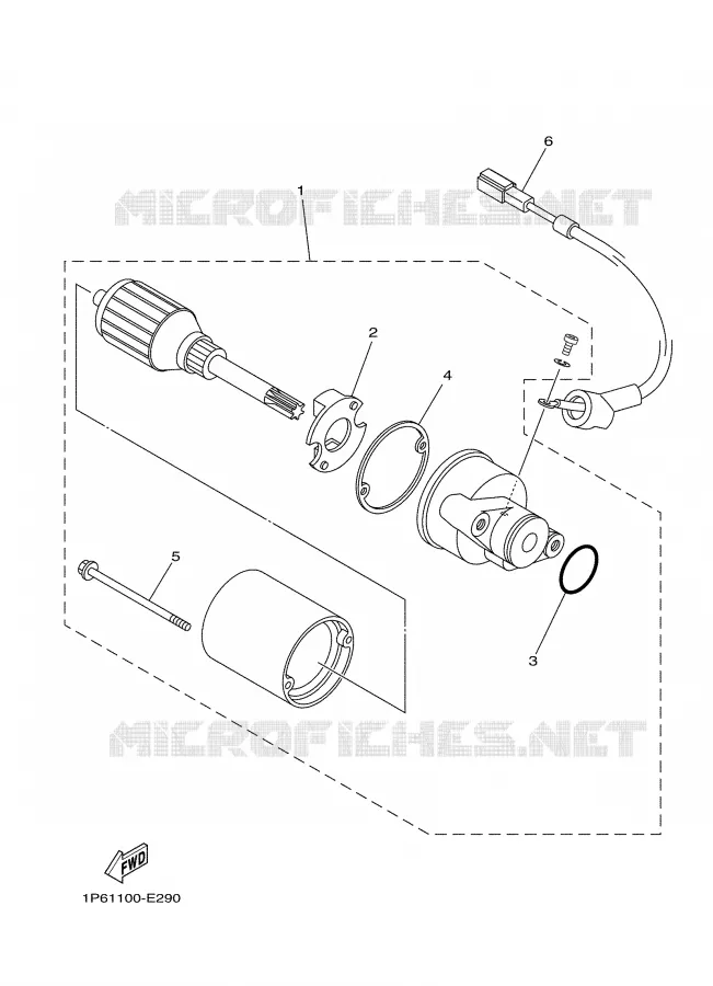 STARTER MOTOR Yamaha MOTO 50 2009 TTRE  TTR50EY