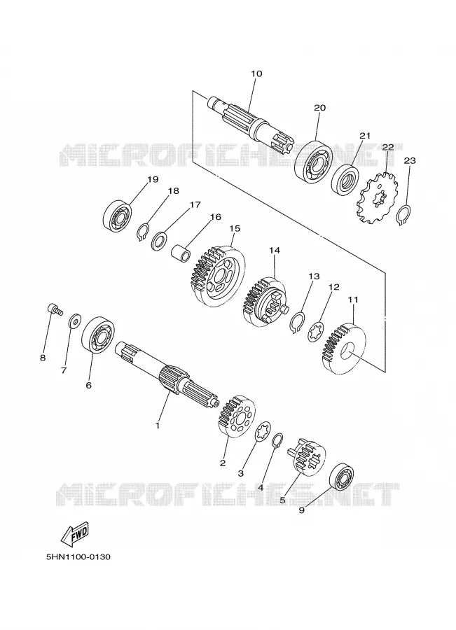 TRANSMISSION Yamaha MOTO 90 2000 TTR  TTR90
