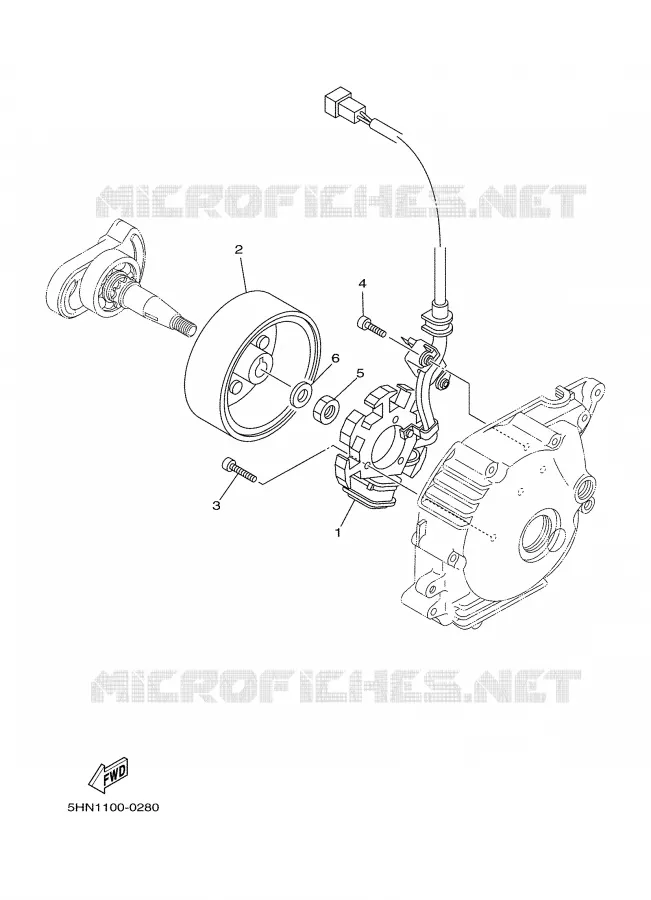IGNITION Yamaha MOTO 90 2002 TTR  TTR90