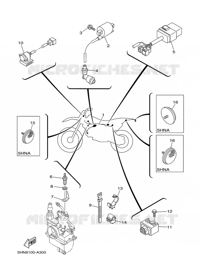 ELECTRICAL 1 Yamaha MOTO 90 2002 TTR  TTR90