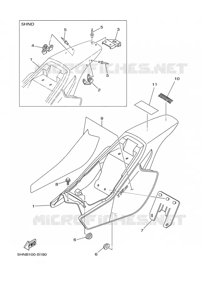 SIDE COVER Yamaha MOTO 90 2003 TTR  TTR90