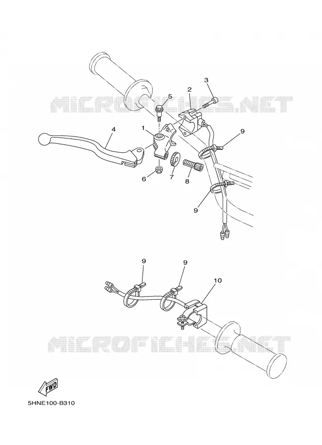 HANDLE SWITCH / LEVER Yamaha MOTO 90 2005 TTRE  TTR90E