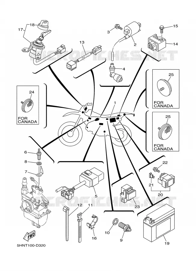 ELECTRICAL 1 Yamaha MOTO 90 2007 TTRE  TTR90E