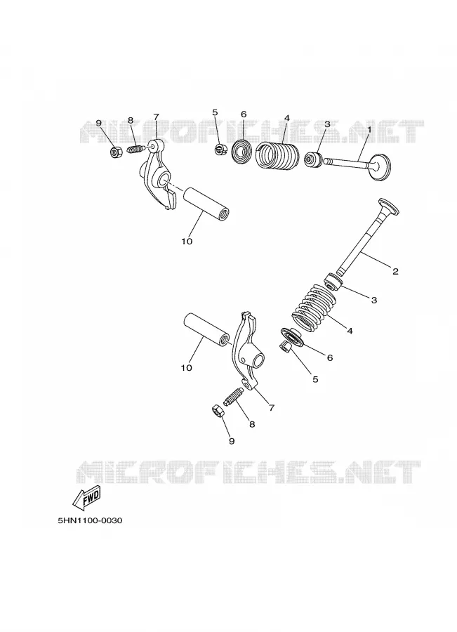 VALVE Yamaha MOTO 90 2003 TTRE  TTR90ER