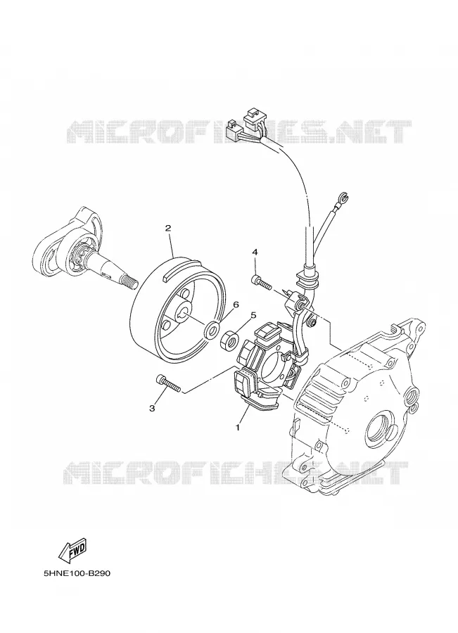 IGNITION Yamaha MOTO 90 2005 TTRE  TTR90ET
