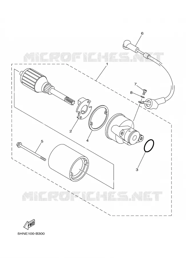 STARTER MOTOR Yamaha MOTO 90 2006 TTRE  TTR90EV