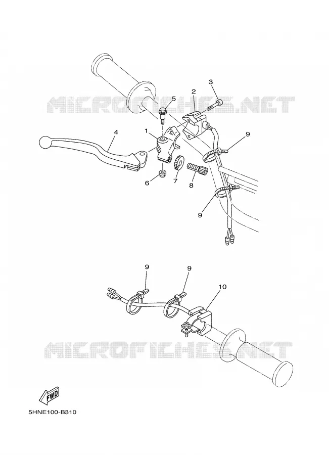 HANDLE SWITCH / LEVER Yamaha MOTO 90 2006 TTRE  TTR90EV