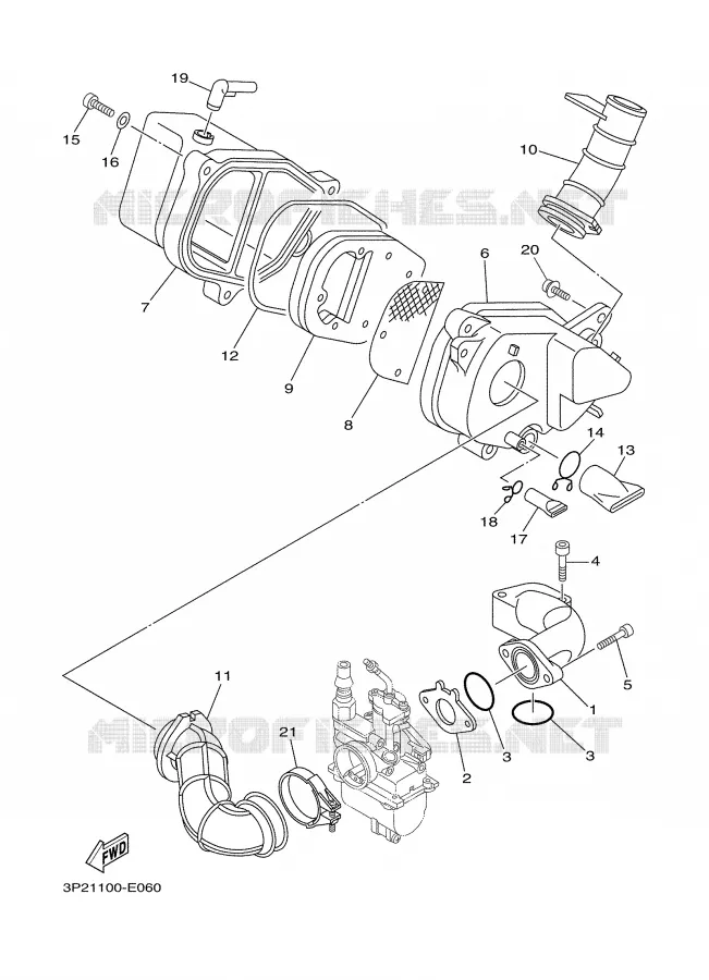INTAKE Yamaha MOTO 90 2007 TTRE  TTR90EW