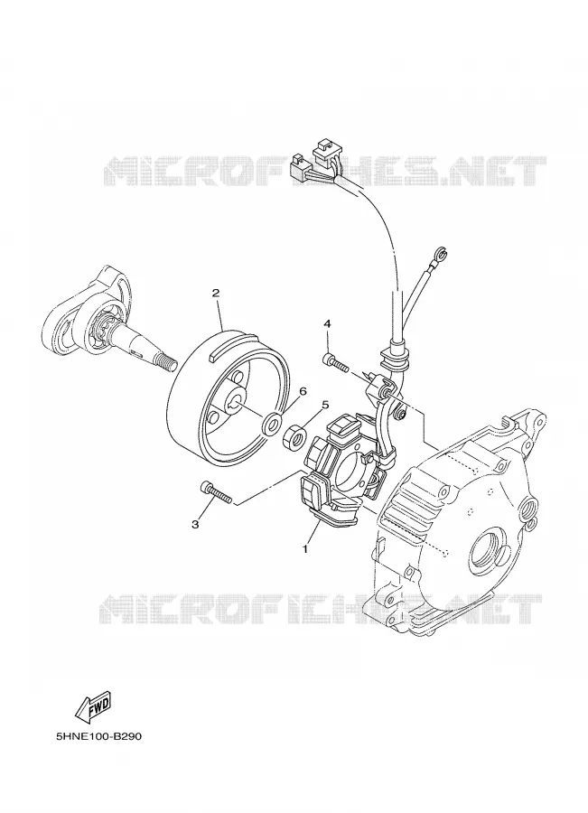 IGNITION Yamaha MOTO 90 2007 TTRE  TTR90EW