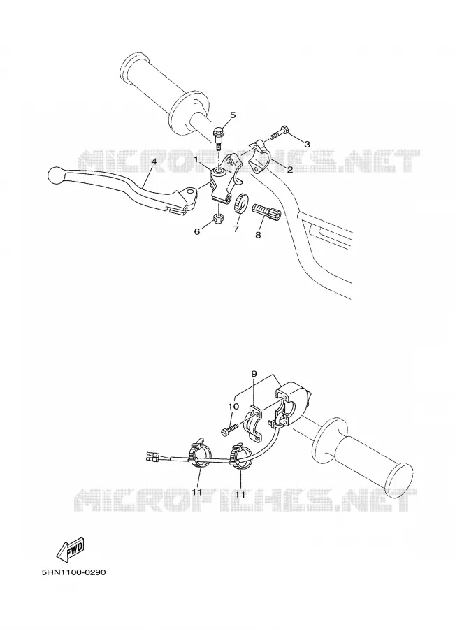 SWITCH / LEVER Yamaha MOTO 90 2003 TTR  TTR90R