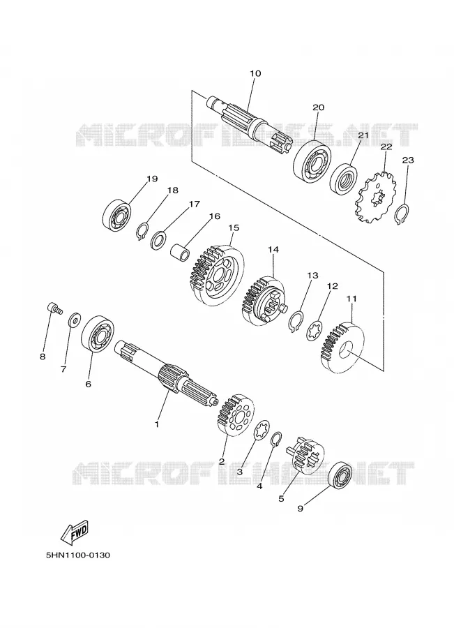 TRANSMISSION Yamaha MOTO 90 2003 TTR  TTR90R