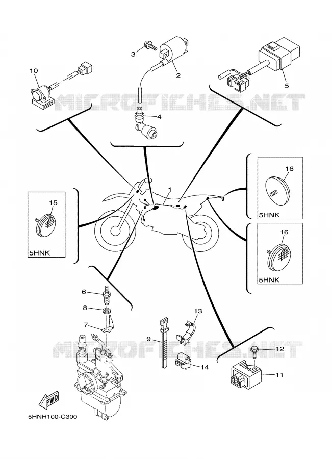 ELECTRICAL 1 Yamaha MOTO 90 2004 TTR  TTR90S