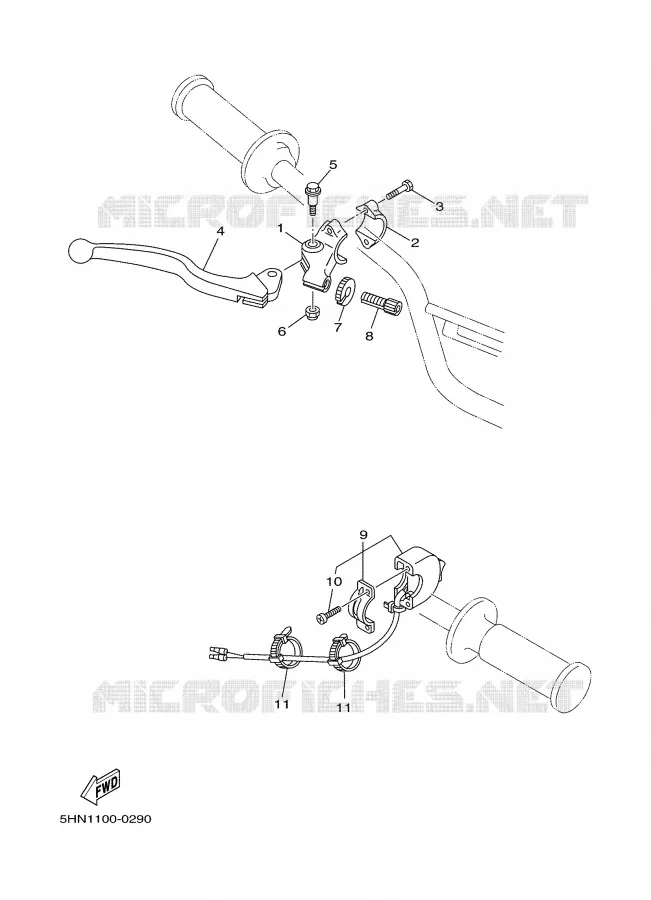 HANDLE SWITCH / LEVER Yamaha MOTO 90 2005 TTR  TTR90T