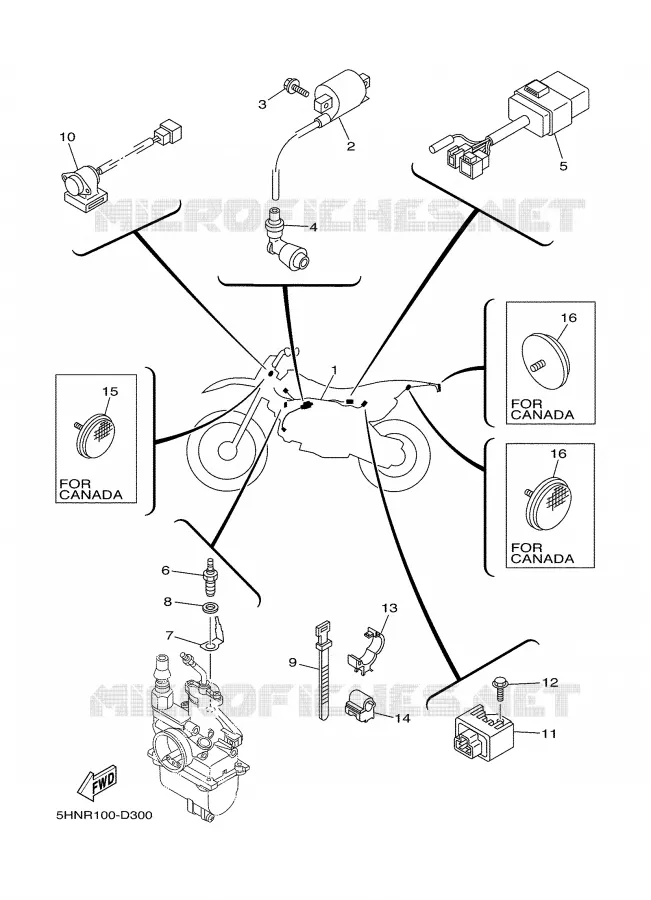 ELECTRICAL 1 Yamaha MOTO 90 2006 TTR  TTR90V