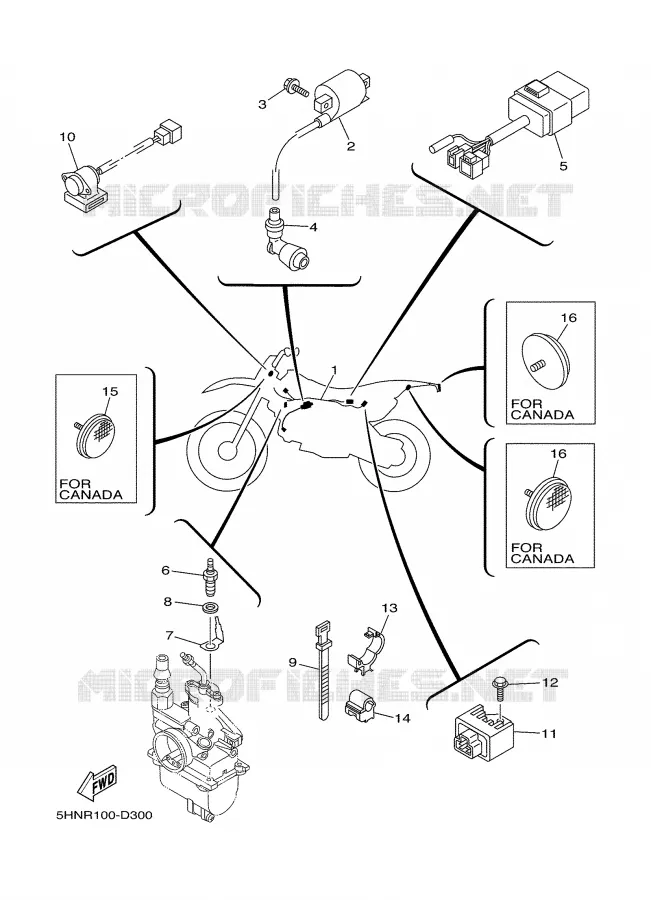 ELECTRICAL 1 Yamaha MOTO 90 2006 TTR  TTR90V