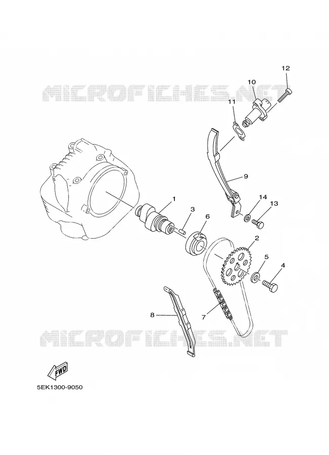 CAMSHAFT / TIMING CHAIN Yamaha MOTO 125 2001 TW  TW125