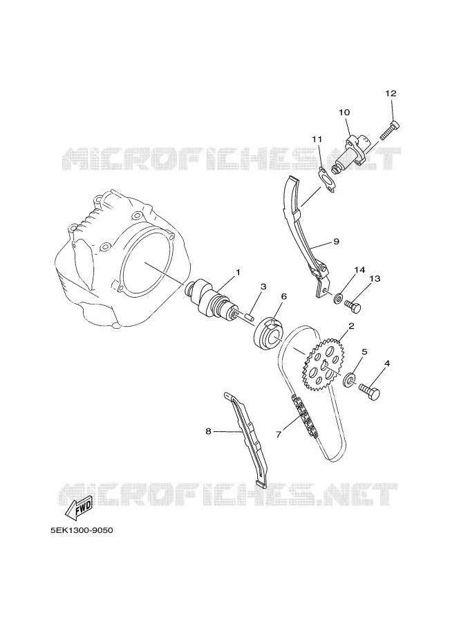 CAMSHAFT / TIMING CHAIN Yamaha MOTO 125 2002 TW  TW125
