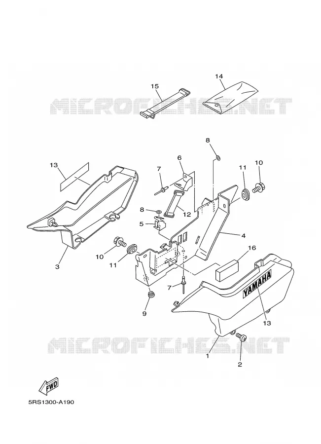 SIDE COVER Yamaha MOTO 125 2002 TW  TW125