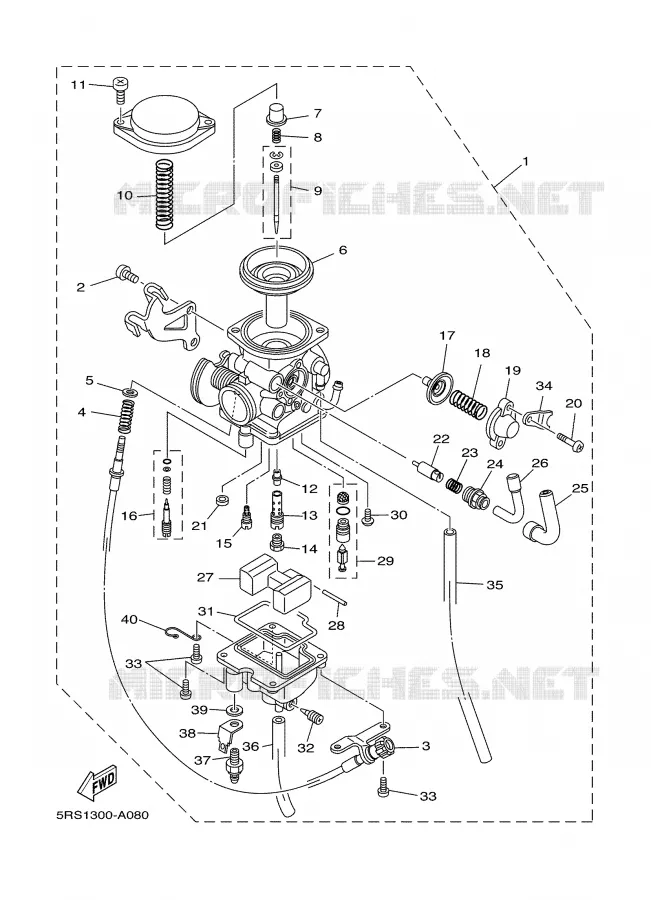 CARBURETOR Yamaha MOTO 125 2003 TW  TW125