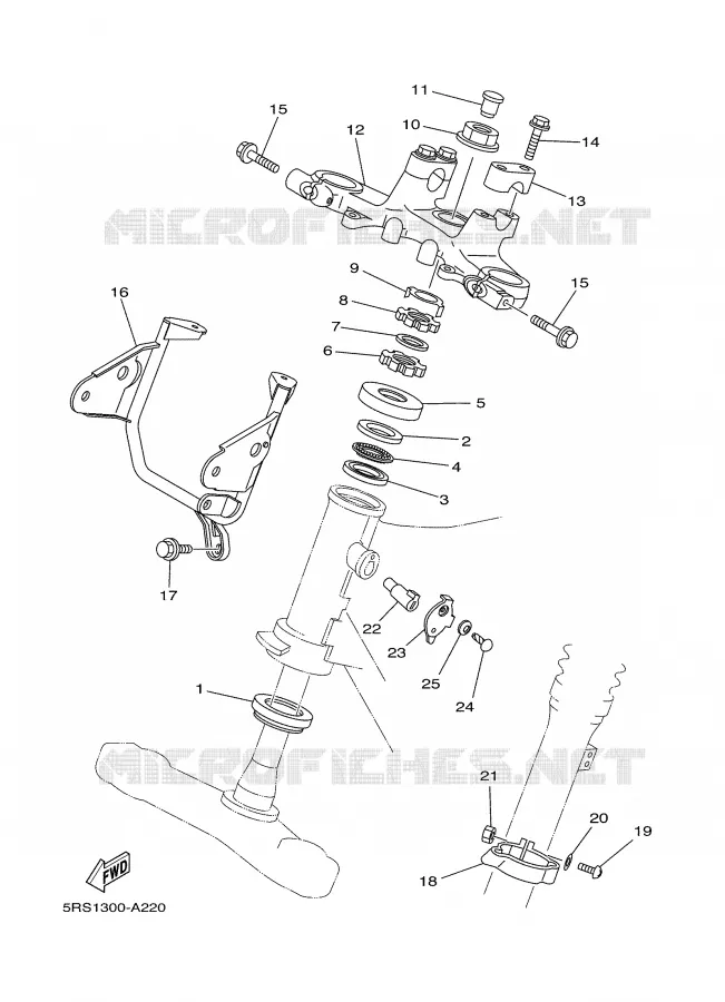 STEERING Yamaha MOTO 125 2003 TW  TW125