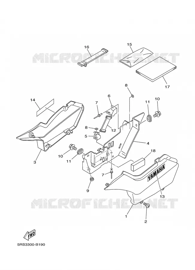 SIDE COVER Yamaha MOTO 125 2003 TW  TW125