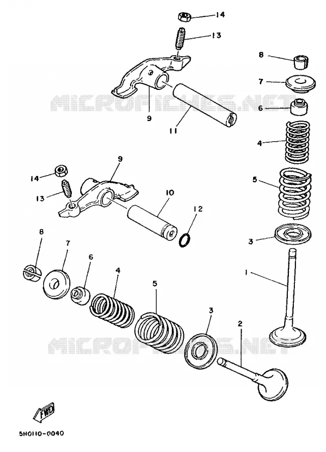VALVE Yamaha MOTO 200 1989 TW  TW200E