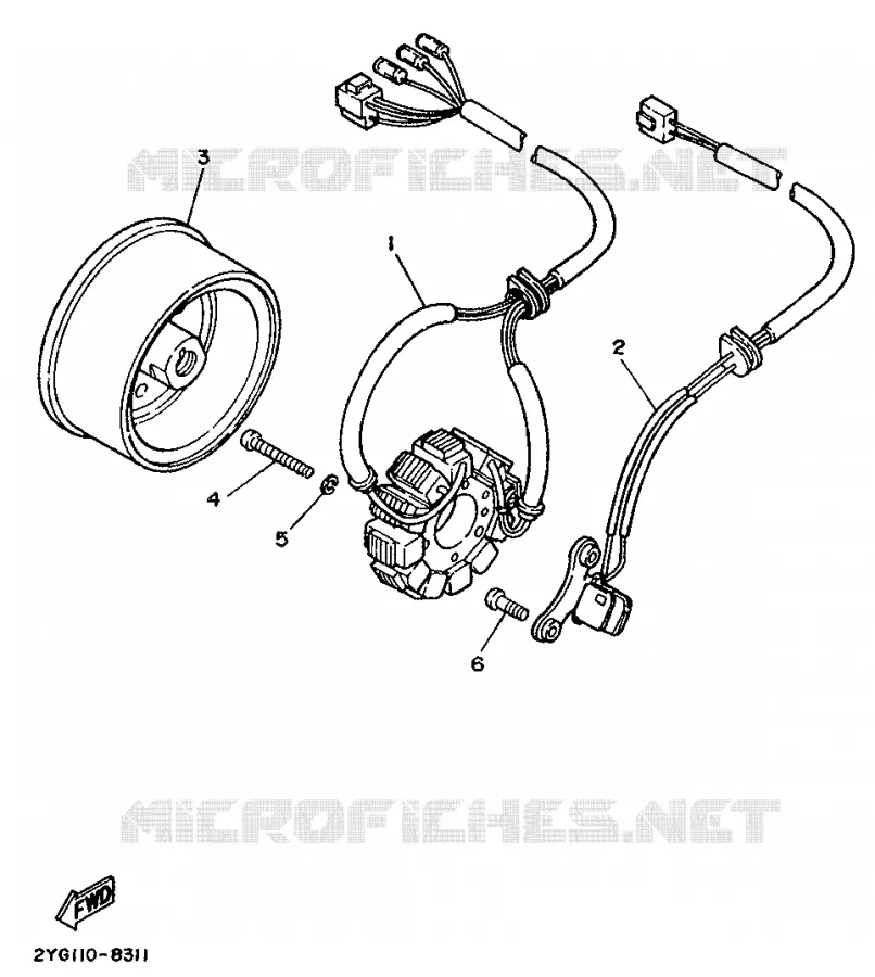 IGNITION Yamaha MOTO 200 1989 TW  TW200E