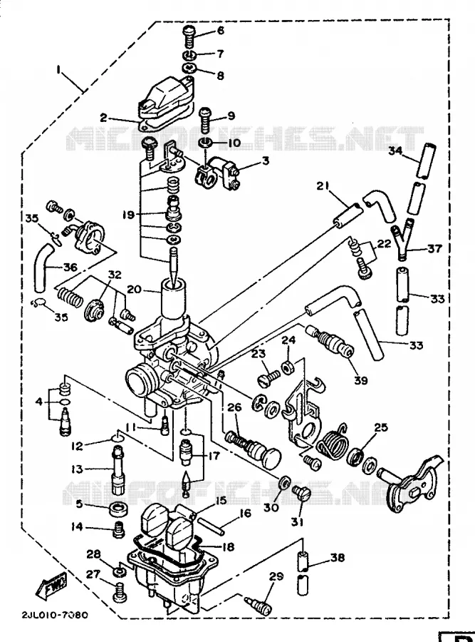 CARBURETOR Yamaha MOTO 200 1994 TW  TW200E