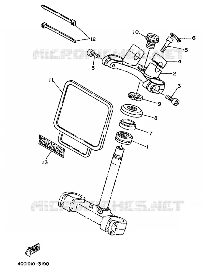 STEERING Yamaha MOTO 250 1995 TY  TY250Z