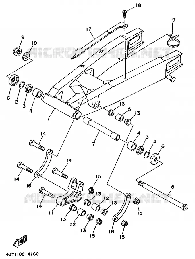 SWINGARM Yamaha MOTO 125 1995 TZ  TZ125
