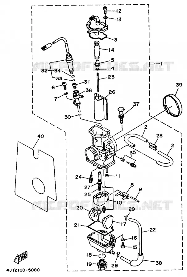 CARBURETOR Yamaha MOTO 125 1996 TZ  TZ125