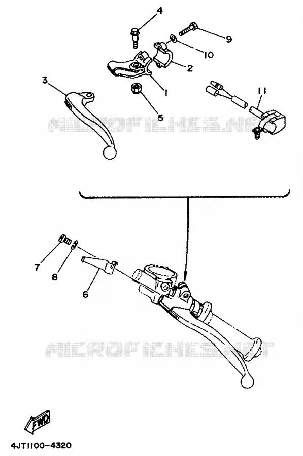 SWITCH / LEVER Yamaha MOTO 125 1998 TZ  TZ125