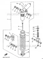 REAR SHOCK ABSORBER for Yamaha TZ 1993