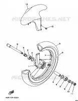 FRONT WHEEL for Yamaha TZ 1993