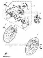 FRONT BRAKE CALIPER for Yamaha TZ 1993