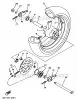 REAR WHEEL for Yamaha TZ 1993