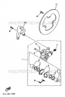 REAR BRAKE CALIPER for Yamaha TZ 1993